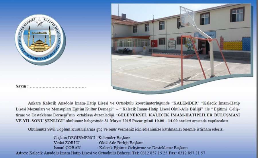 KALECİK İMAM HATİPLİLER BULUŞMASI